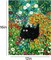 2 Pack Paint By Number Kits for Adults – Black Cat & Flowers DIY Acrylic Paint by Numbers on Canvas for Beginners, Wall Art Craft Set for Home Decor, 12x16 Inch (Unframed)